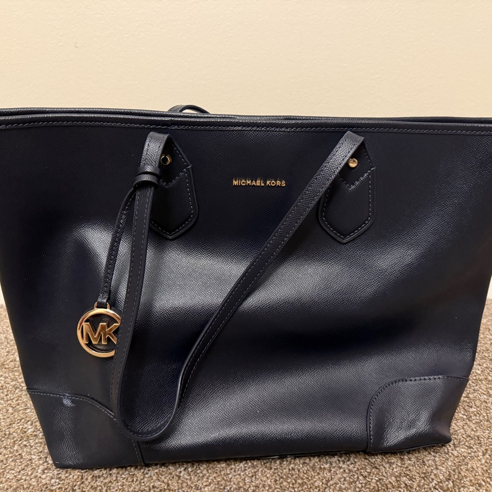 Michael Kors Dark Blue Tote Bag
